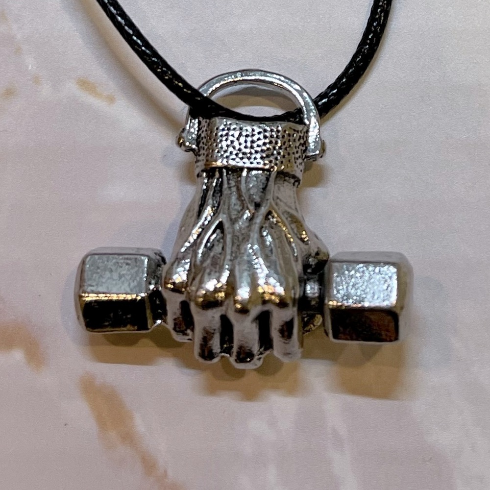 Weight Fist Necklace